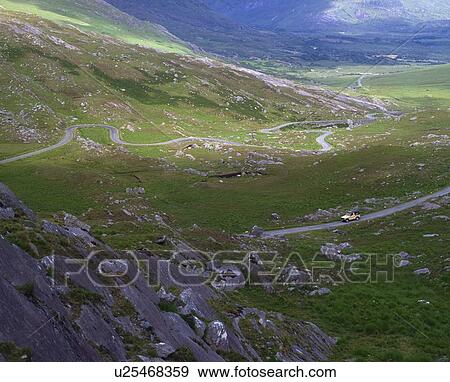 Stock Photo - County Kerry, Beara Peninsula, Healy Pass, Ireland. Fotosearch