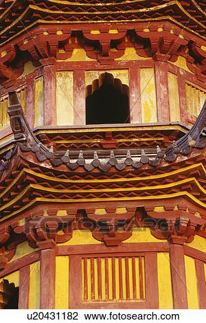 Detail of a Pagoda in Suzhou, China View Large Photo Image Stock Image - Detail of a Pagoda in Suzhou, China. Fotosearch