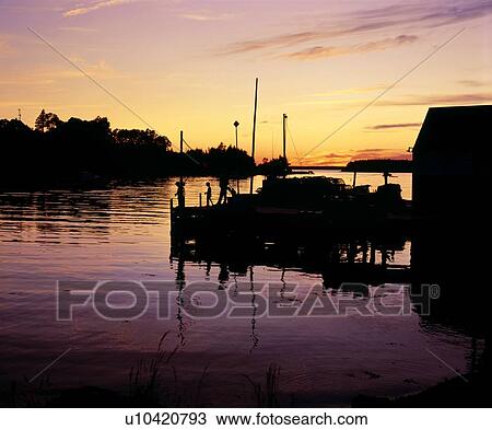 Dock at sunset View Large Photo Image Stock Image - Dock at sunset. Fotosearch
