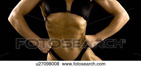 Female bodybuilder View Large Photo Image Stock Photo - Female bodybuilder. Fotosearch
