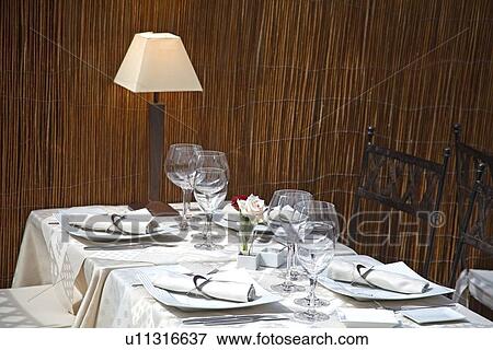Stock Photo - Formal dining. Fotosearch