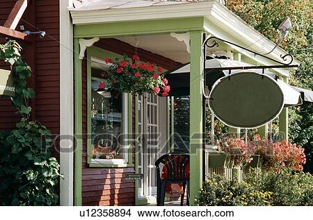 Picture - Front of a cafe. Fotosearch