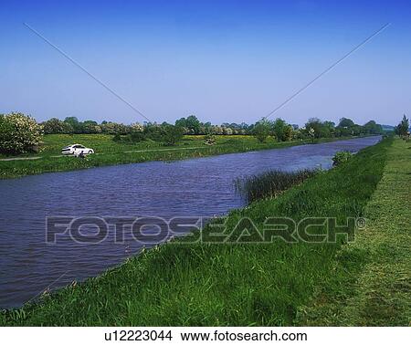 Picture - Grand Canal at Daingean, County Offaly, Ireland. Fotosearch