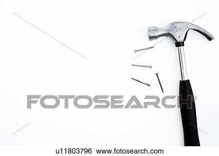 Hammer and nails View Large Photo Image Stock Photograph - Hammer and nails . Fotosearch