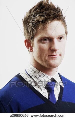 Head and shoulders portrait of a man View Large Photo Image Stock Photograph - Head and shoulders portrait of a man. Fotosearch