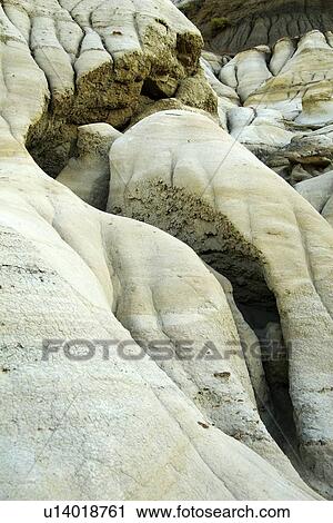 Stock Image - Hoodoos in Drumheller, Alberta. Fotosearch