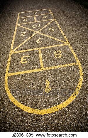 Hopscotch View Large Photo Image Stock Photography - Hopscotch. Fotosearch