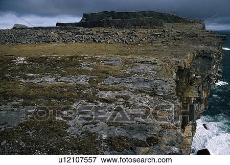 Stock Photo - Irish Islands, Aran Islands, Inishmore - Dun Aengus, Ireland. Fotosearch