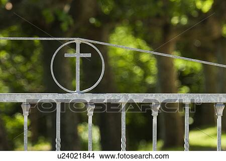 Iron church gates View Large Photo Image Picture - Iron church gates . Fotosearch