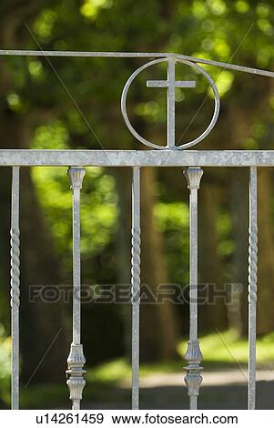 Iron church gates View Large Photo Image Stock Photo - Iron church gates . Fotosearch