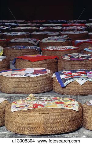 Picture - Kneeling cushions in a mosque. Fotosearch