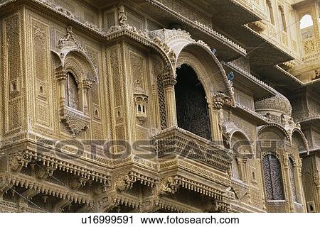 Patwon ki Haveli in Jaisalmer, India View Large Photo Image Stock Image - Patwon ki Haveli in Jaisalmer, India. Fotosearch