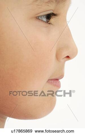 Profile of a child View Large Photo Image Stock Photo - Profile of a child. Fotosearch