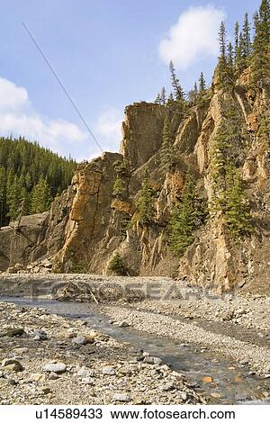 Rock formations above Allstones Creek, Alberta, Canada View Large Photo Image Stock Image - Rock formations above Allstones Creek, Alberta, Canada . Fotosearch