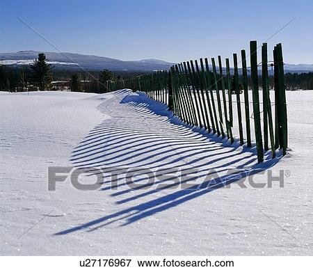 Snow fence View Large Photo Image Stock Photo - Snow fence. Fotosearch