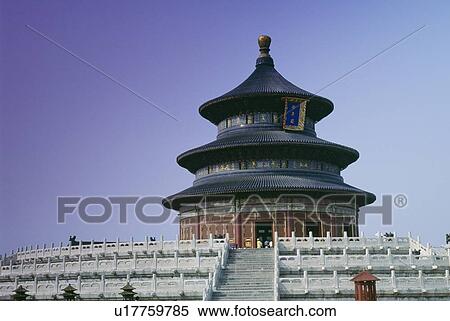 Temple of Heaven in Beijing, China View Large Photo Image Stock Photography - Temple of Heaven in Beijing, China . Fotosearch