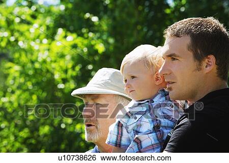 Stock Photograph - Three generations. Fotosearch