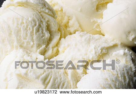 Stock Image - Vanilla ice cream. Fotosearch