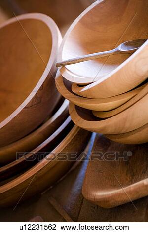 Wooden bowls View Large Photo Image Stock Image - Wooden bowls. Fotosearch