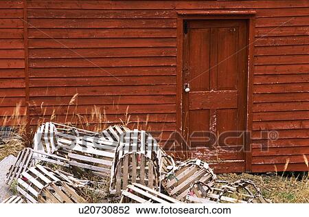 A pile of lobster traps, Salvage, Newfoundland, Canada View Large Photo Image Stock Image - A pile of lobster traps, Salvage, Newfoundland, Canada. Fotosearch