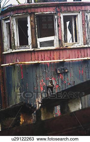Stock Image - Abandoned boat. Fotosearch