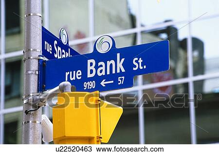 Bank Street sign, Ottawa, Ontario, Canada View Large Photo Image Stock Image - Bank Street sign, Ottawa, Ontario, Canada. Fotosearch
