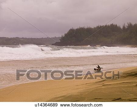 Stock Photo - Beach in Kaui, Hawaii . Fotosearch