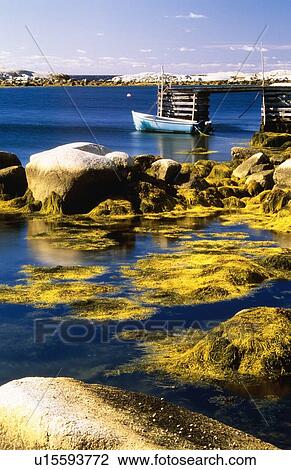 Stock Image - Boat at West Dover, Nova Scotia, Canada. Fotosearch