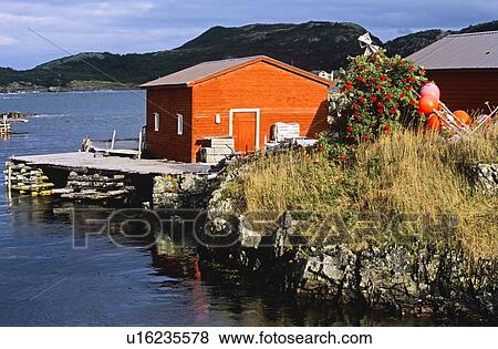 Boat house, Salvage, Newfoundland, Canada View Large Photo Image Stock Photo - Boat house, Salvage, Newfoundland, Canada. Fotosearch