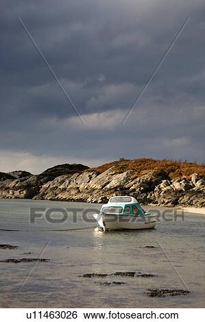 Boat in Ardtoe, Scotland View Large Photo Image Stock Photograph - Boat in Ardtoe, Scotland. Fotosearch