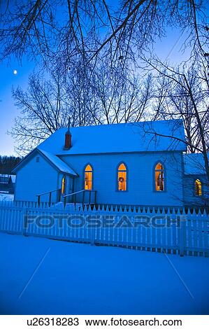 Chapel covered in snow View Large Photo Image Stock Image - Chapel covered in snow. Fotosearch