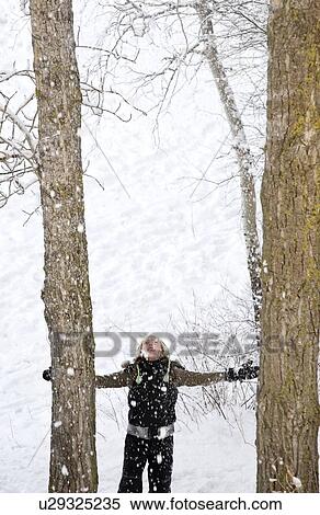 Child outside in winter View Large Photo Image Stock Photography - Child outside in winter. Fotosearch