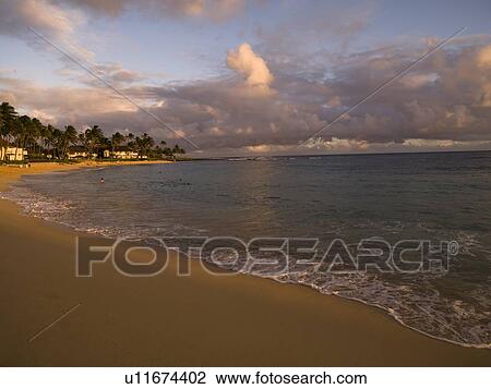 Stock Image - Coastline, Poipu, Kauai, Hawaii. Fotosearch