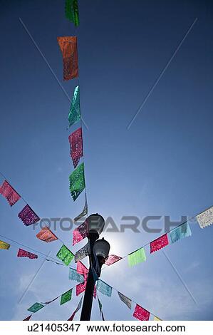 Stock Photo - Colorful flags. Fotosearch