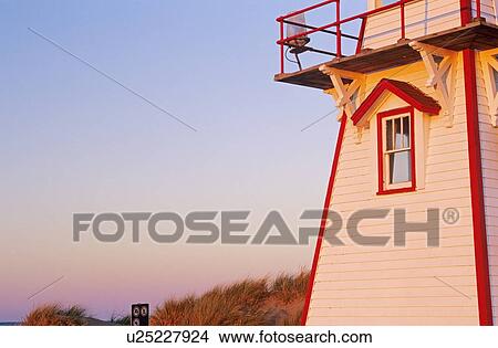 Cove Head Lighthouse, Prince Edward Island National Park, Prince Edward Island, Canada View Large Photo Image Picture - Cove Head Lighthouse, Prince Edward Island National Park, Prince Edward Island, Canada . Fotosearch
