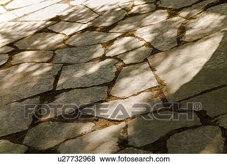Stock Photo - Detail of stone sidewalk. Fotosearch