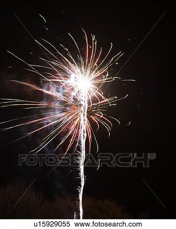 Stock Photography - Fireworks in the night sky. Fotosearch