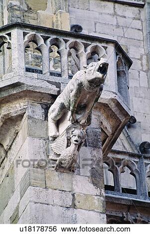 Stock Photograph - Gargoyle, Passau, Bavaria, Germany. Fotosearch