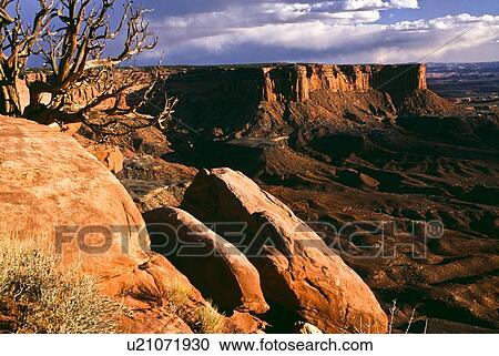 Stock Image - Green River Overlook, Canyonlands National Park, Utah, USA. Fotosearch