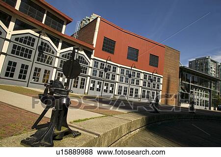 Stock Photo - Historical railway roundhouse in Yaletown, Vancouver, Canada . Fotosearch