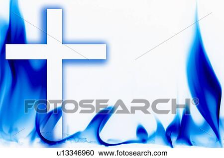 Illustration of fire and the cross View Large Photo Image Stock Image - Illustration of fire and the cross. Fotosearch