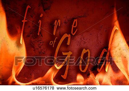 Illustration of fire of God View Large Photo Image Stock Photo - Illustration of fire of God. Fotosearch