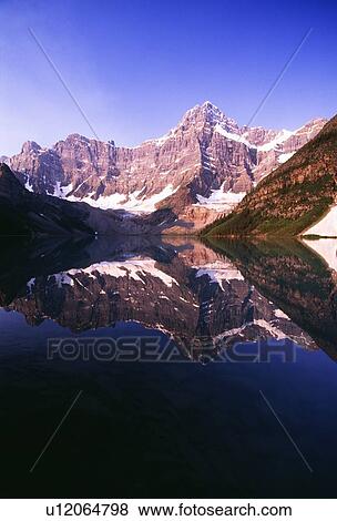 Stock Photo - Kaufmann Lake, Kootenay National Park, British Columbia, Canada. Fotosearch