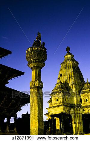 King Yoganarendra Malla statue at night, Patan, Nepal View Large Photo Image Stock Image - King Yoganarendra Malla statue at night, Patan, Nepal. Fotosearch