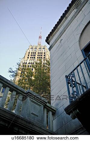 Low-angle view of two buildings View Large Photo Image Stock Image - Low-angle view of two buildings. Fotosearch