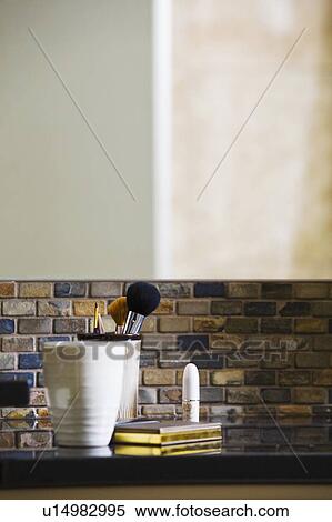 Stock Photography - Make up table and mirror. Fotosearch