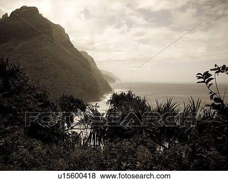 Napali Coast State Park, Kauai, Hawaii View Large Photo Image Stock Photo - Napali Coast State Park, Kauai, Hawaii. Fotosearch