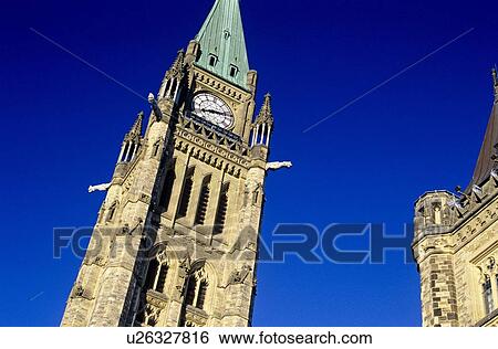 Peace Tower, Canadian Parliament Buildings, Ottawa, Ontario, Canada View Large Photo Image Stock Photograph - Peace Tower, Canadian Parliament Buildings, Ottawa, Ontario, Canada . Fotosearch