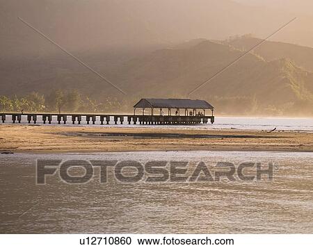 Pier, Kaui, Hawaii View Large Photo Image Stock Image - Pier, Kaui, Hawaii . Fotosearch