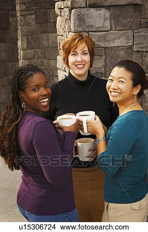 Portrait of three women View Large Photo Image Picture - Portrait of three women. Fotosearch